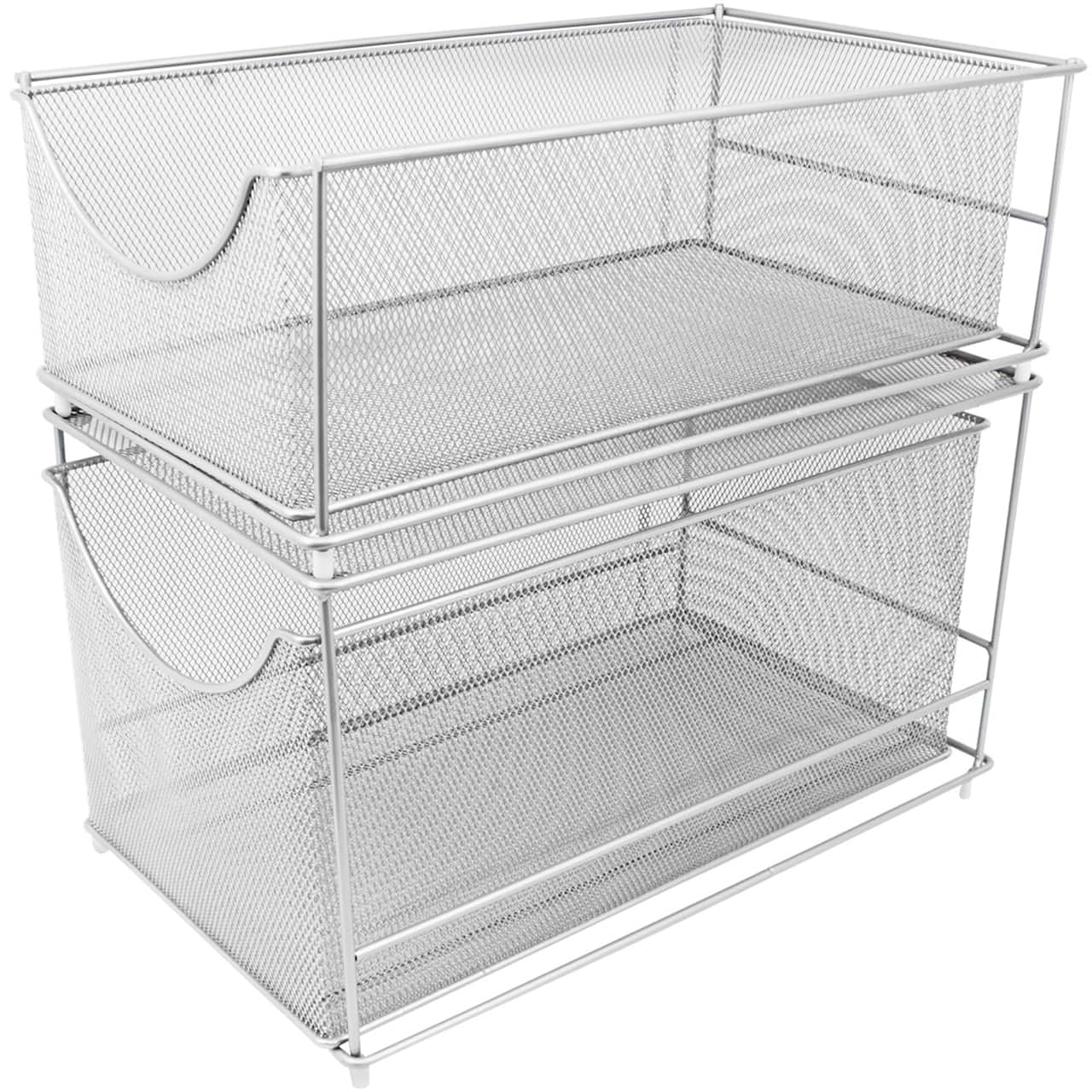 Sorbus 2-Tier Sliding Mesh Basket Drawer